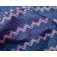 thumbnail image 4 of oneOone Silk Tabby Blue Fabric Geometric & Floral Block Sewing Fabric By The Yard Printed Diy Clothing Sewing Supplies 42 Inch Wide, 4 of 4
