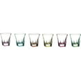 thumbnail image 1 of Elegant and Modern Fusion Crystal Glassware for Hosting Parties and Events - Multicolor Shot Glasses, Set of 6, 2 oz, 1 of 1