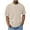 Beige, variant on Mens Waffle Short Sleeve T-Shirts Casual Crew Neck Solid Color Knit Shirts Summer Textured Moisture-Wicking Tops for Vacation