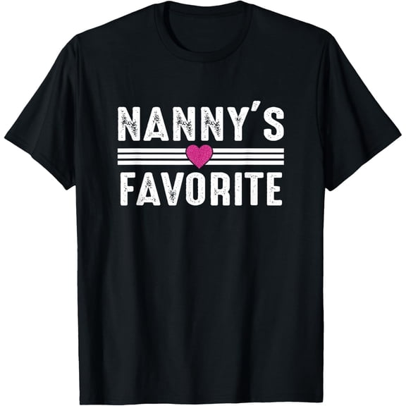 Nanny's Favorite T-Shirt- American fashion hot selling casual retro high quality 100% cotton T-shirt 1 piece