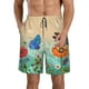 thumbnail image 1 of Balery Colorful Plants And Insects Traje de Baño Estilo Hawaiano para Hombre, Shorts de Secado Rápido con Bolsillos-XX-Large, 1 of 6