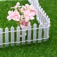 thumbnail image 6 of Wooden Garden Fence Ornament | Miniature Picket Fence for Dollhouse, Fairy Garden, and Display | Decorative Landscape Border for Patio, Yard, and Home Decor | 5X90Cm, 6 of 7
