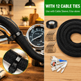 Cable Sleeve Split-sleeving 35ft-3/4inch Cord Management Wire Protector ...