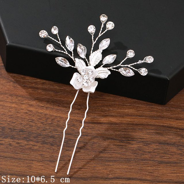 Horquillas para el cabello, accesorios para el cabello para mujer, accesorios de boda, pinzas para el cabello, joyería, perla, diamantes de imitación, flor, horquillas para el cabello, tocado Tan Jianjun unisex