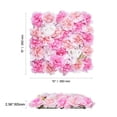 thumbnail image 3 of VEVOR 3D Flower Wall Panel, 12 Pcs 15 x 15 inch, Artificial Floral Wall Background Mesh Backing Mat,Seamless Design&Easy Installation,Pink, 3 of 9