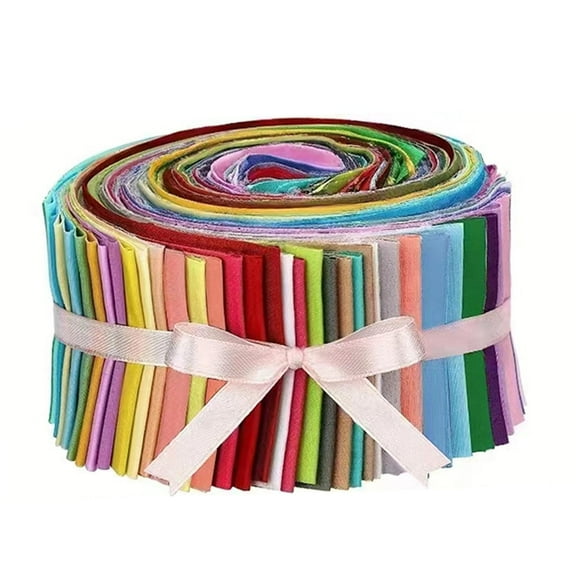 Wxqbjtam 40 Pieces Jelly Rolls Fabric Bundle Various Pattern Jelly Rolls Patchwork Sewing