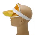 thumbnail image 3 of Gorra con visera de moda para hombres y mujeres, sombrero para el sol para golf, tenis, deportes al aire libre, viajes (amarillo), 3 of 3
