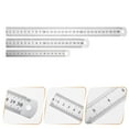 thumbnail image 3 of MasteelfCA 3 Pcs Règle de Mesure Double Face en Acier Inoxydable (Argent), 3 of 9