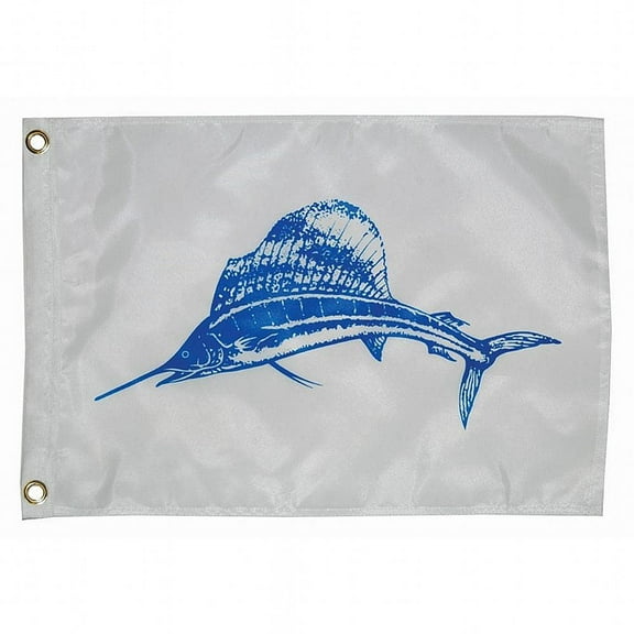 Taylor Made Products, Fisherman's Catch Flag, Fish Pennant, Nylon, 12 inch x 18 inch