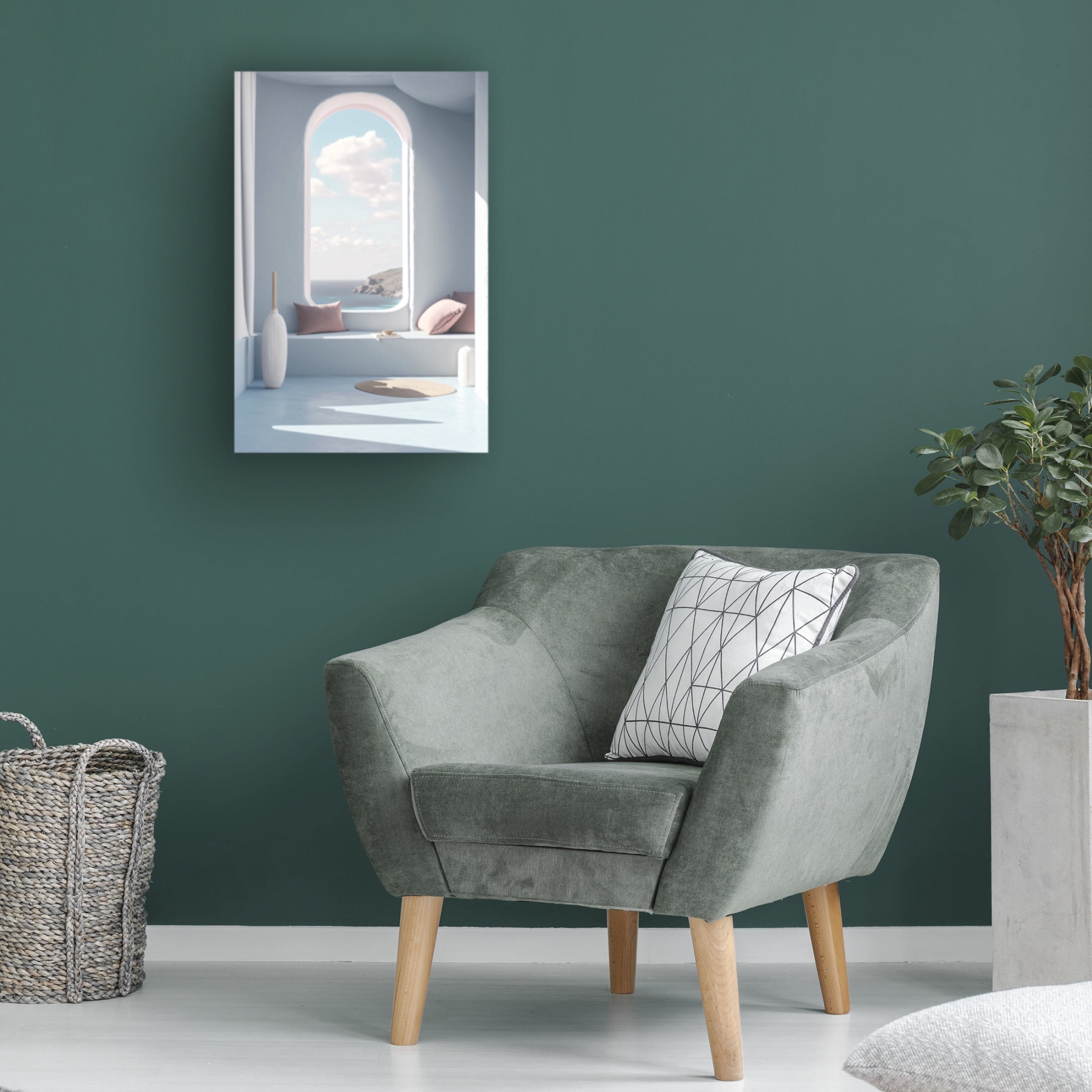 Canvas Wall Art - Ray Heere 'Architectural Photography Balconies 8' Wall Art for Living Room, Bedroom, or Office Décor by Trademark Fine Art - 16 x 24 Inches