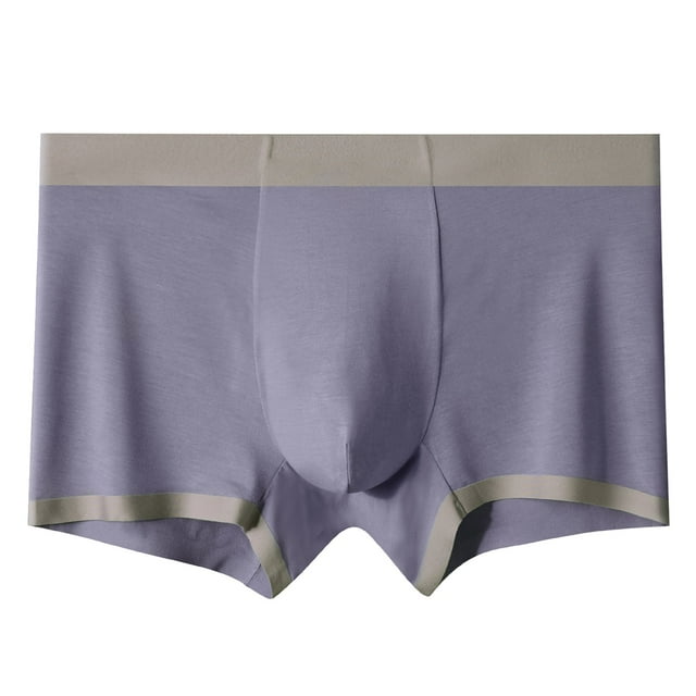 Aayomet Men's Boxer Brief Underwear Pad Lifting Underwear Lifting Tool Buttocks Shaping (Purple, XXL)