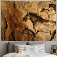 thumbnail image 2 of Orinice Cave Painting Horse Man Tapestry Wall Hanging Unique Style Graphic Tapestries Home Wall Decor Art for Living Room Bedroom Apartment Farmhouse Dorm 40x60inch, 2 of 6