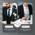 thumbnail image 5 of 4 Paires de Boutons de Manchette pour Chemise de Smoking Hommes Boutons de Manchette Classiques Ensemble de Boutons de Manchette Cadeaux pour Père, 5 of 5