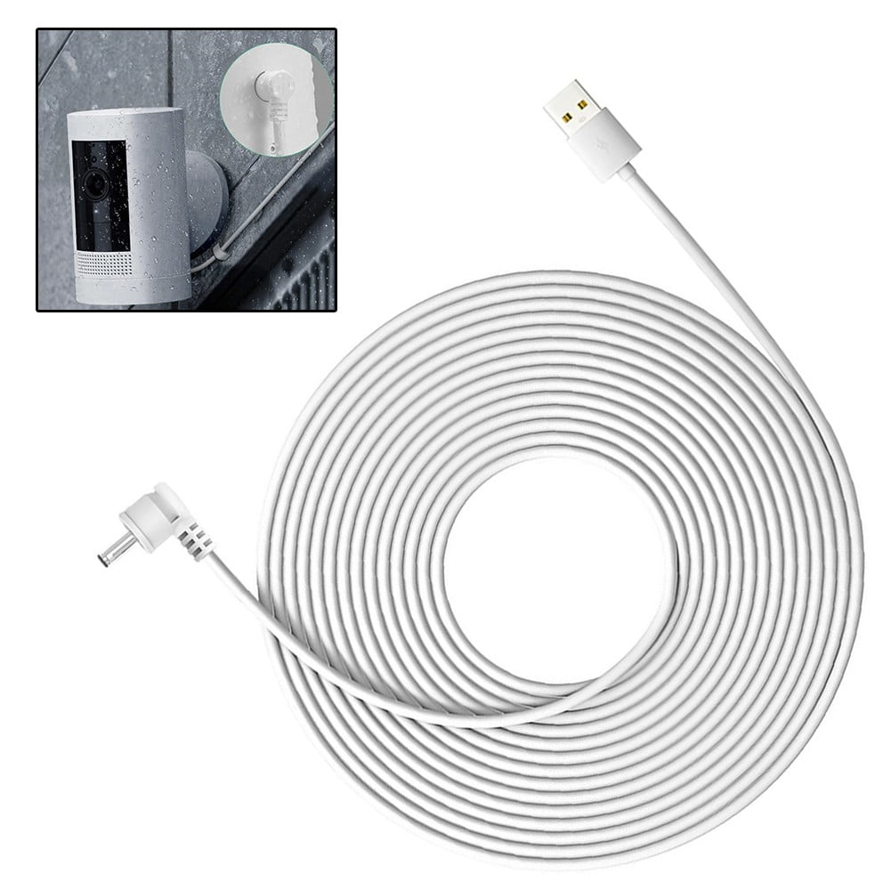 Reliable Power Cable and Adapter for Ring Cameras 10m Weatherproof Use