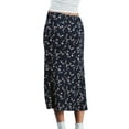 thumbnail image 4 of Inevnen Women 's Fairy Grunge Midi Skirts High Waist Art Print A-Line Long Skirt 90s E-Girls Streetwear, 4 of 8