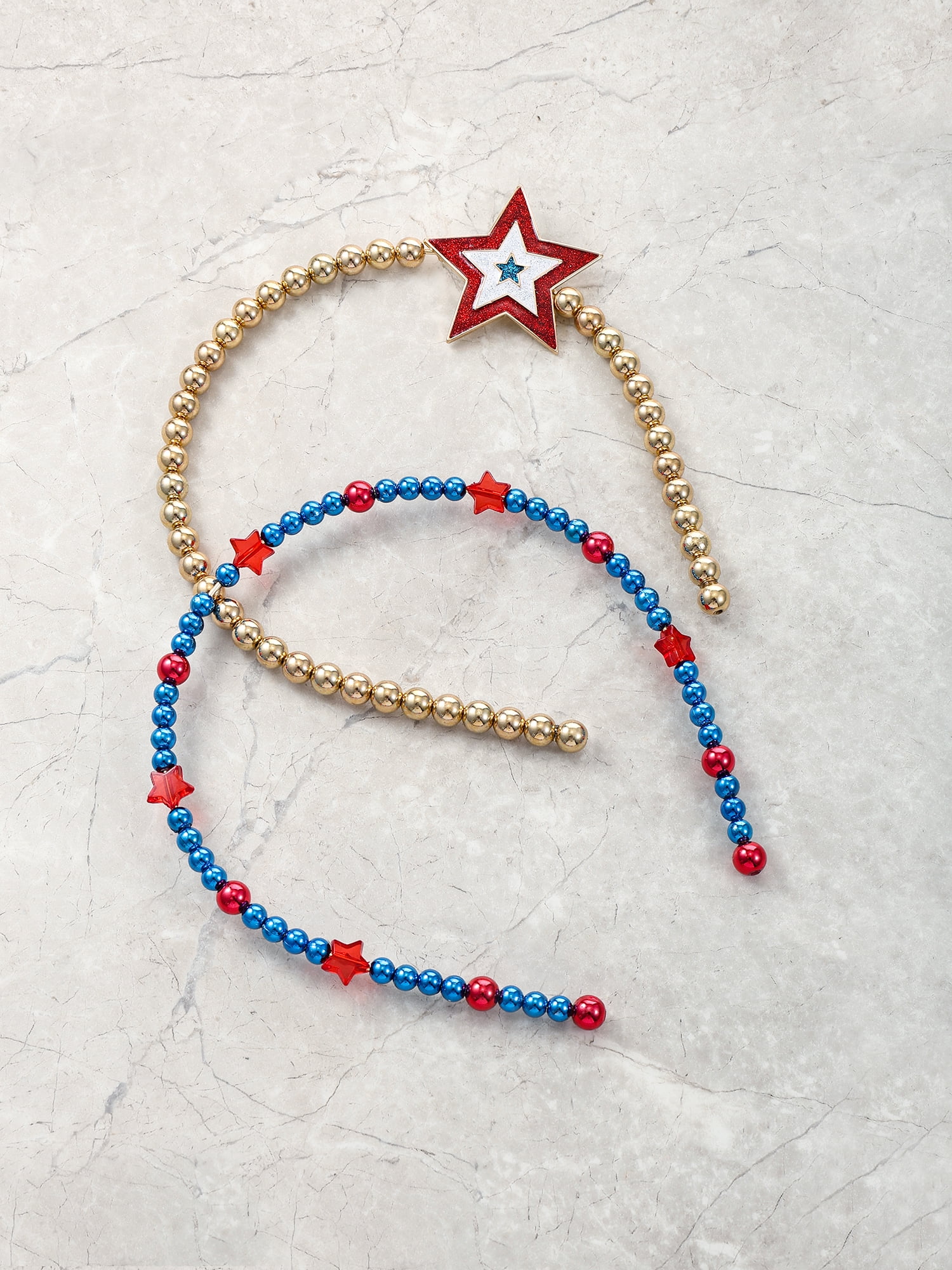 Way to Celebrate Americana Beaded Headbands, 2 Piece