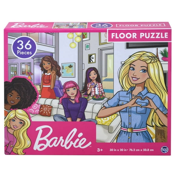 Barbie - Puzzle de Sol pour Enfants. Cadeaux Éducatifs pour les Garçons et les Filles. Pièces Colorées S'Assemblent Parfaitement. Grand Cadeau d'Apprentissage Préscolaire.
