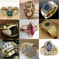 thumbnail image 2 of HOOUN Elegant Women Yellow Gold Filled Rings Cubic Zirconia Jewelry Gift Size 6-11-6-#11, 2 of 9