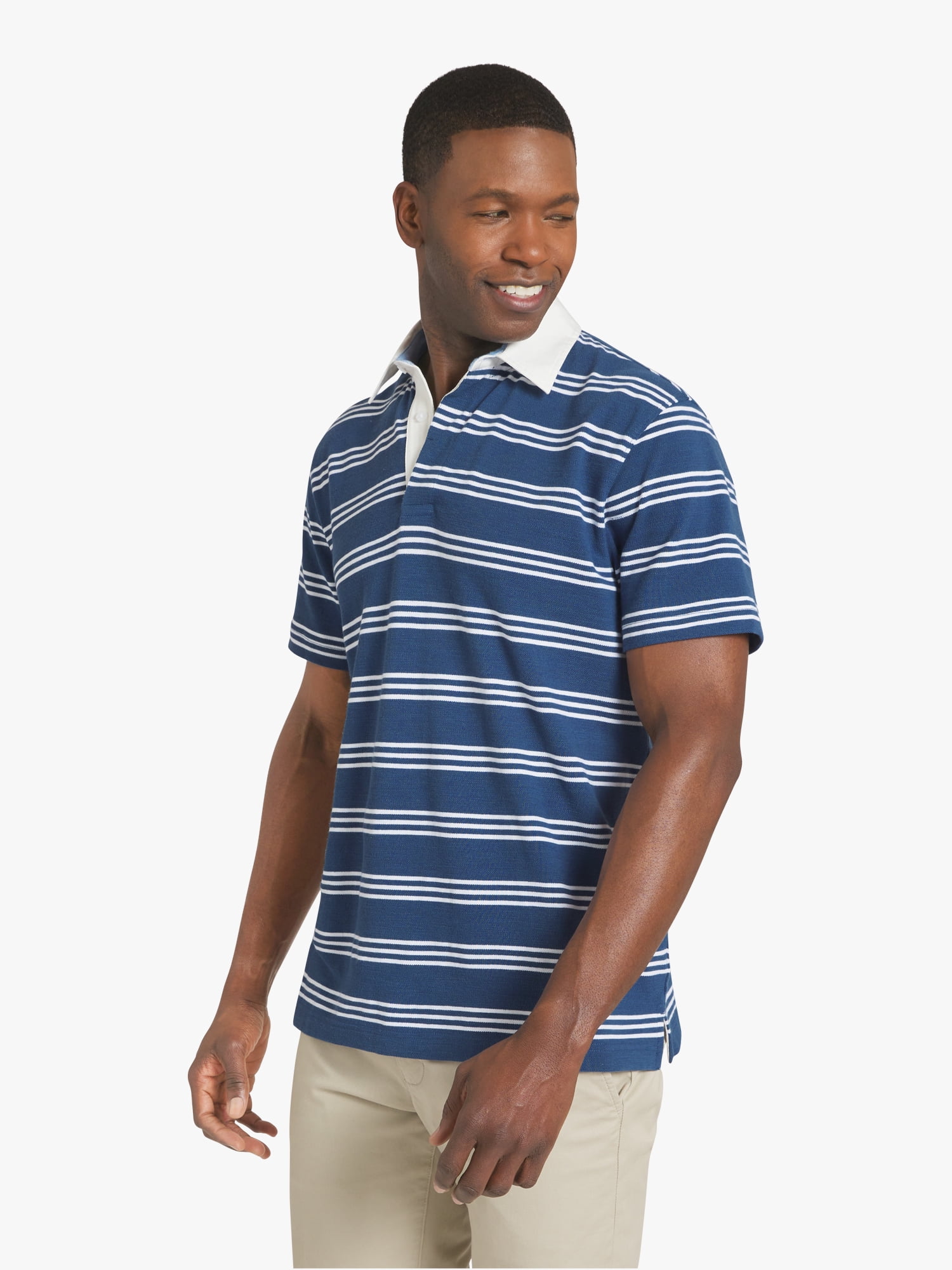 Chaps Men's Striped Pique Polo, Sizes S - 2XL