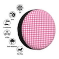 thumbnail image 5 of XMXY Checked Gingham Spare Tire Cover，Universal Waterproof Cover for Jeep RV Tire Wheel Protection 15 inch, 5 of 8
