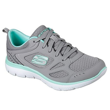 Skechers Summits Suited Womens Sneakers Gray/Turqoise