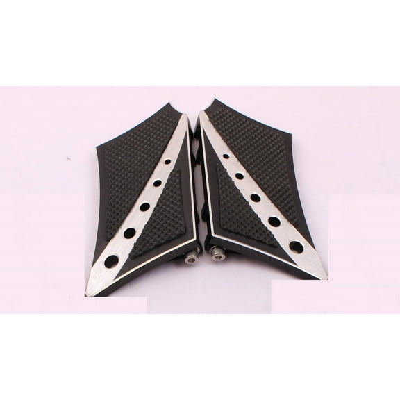 CHROME FOOTPEGS FLOORBOARDS FOOTBOARDS BOARDS REAR HARLEY TOURING SOFTAIL