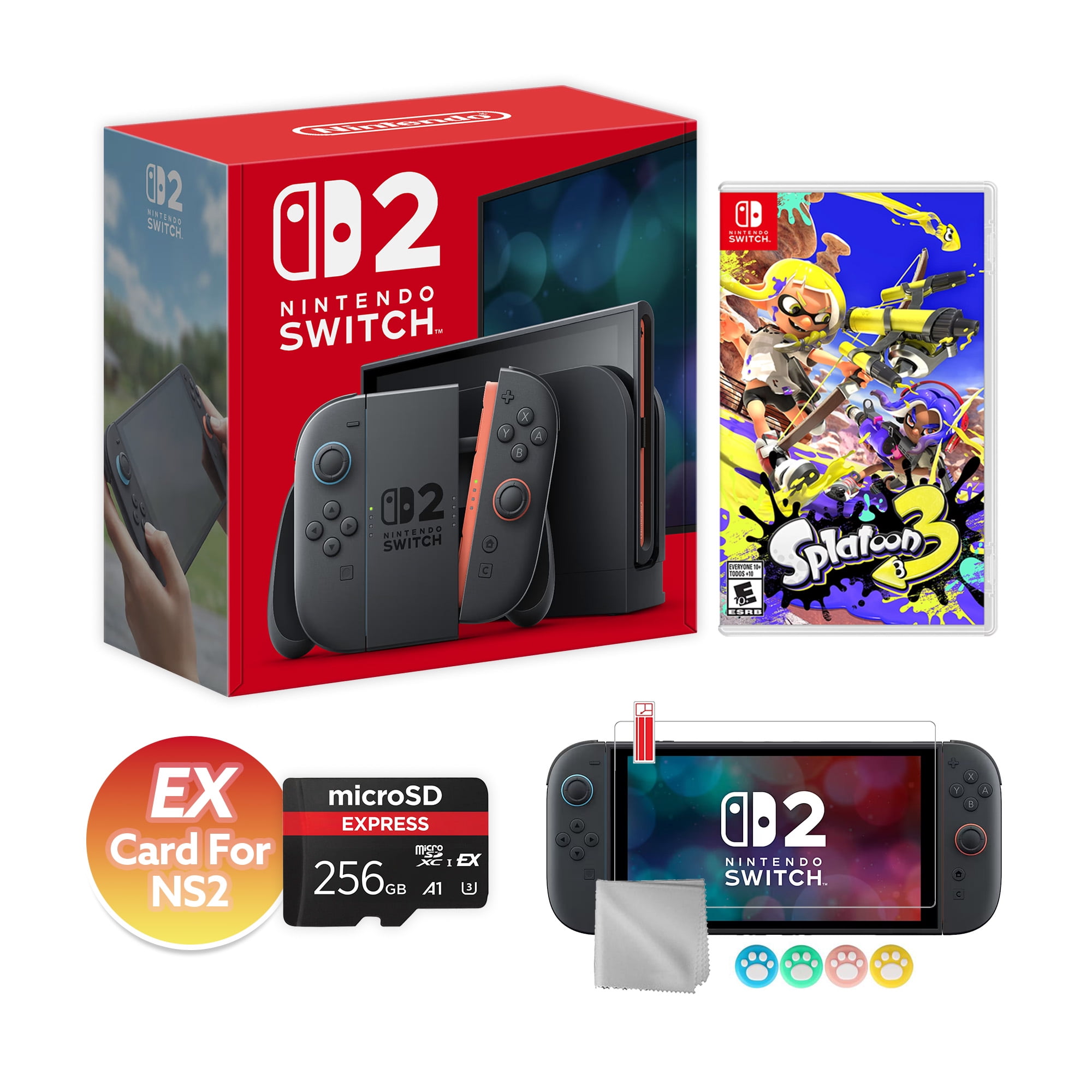 2021 New Nintendo Switch OLED Model w/ Neon Red & Neon Blue Joy