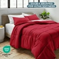 thumbnail image 6 of Bare Home Down Alternative Comforter Set - 3-Pieces - All Seasons - Oversized King, Red, 6 of 8