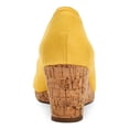 thumbnail image 2 of CHARTER CLUB Womens Yellow 1/2" Platform Crisscross Strap Comfort Toniie Round Toe Wedge Slip On Sandals 10 M, 2 of 4