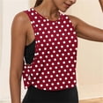 thumbnail image 2 of Karight Womens Workout Tank Crop Sports Shirt Loose Fit Sleeveless Yoga Running Tops Going Out Top, 2 of 8