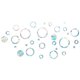 thumbnail image 1 of Película para Ventana, Protección Transparente para Pájaros, s de , Mariposas, s Estáticas, Película para Puerta de Tinta - 24pcs lazo 24 piezas de bucle Baoblaze etiqueta de la ventana, 1 of 7