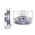thumbnail image 2 of CHANCS Outer Diameter 100mm Single Groove Pulley 16mm Fixed Bore Pulley for Drilling Machine 6MM PU Round Belt, 2 of 6