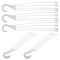 CTIRCHIU Planter Hanger Hook Hanger for Plants White Plastic 5 Pcs