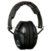 Walkers Unisex Adults Lightweight Foldable Hearing Protection 22 dB Noise Reduction Pro Low-Profile Folding Passive Earmuffs, Black