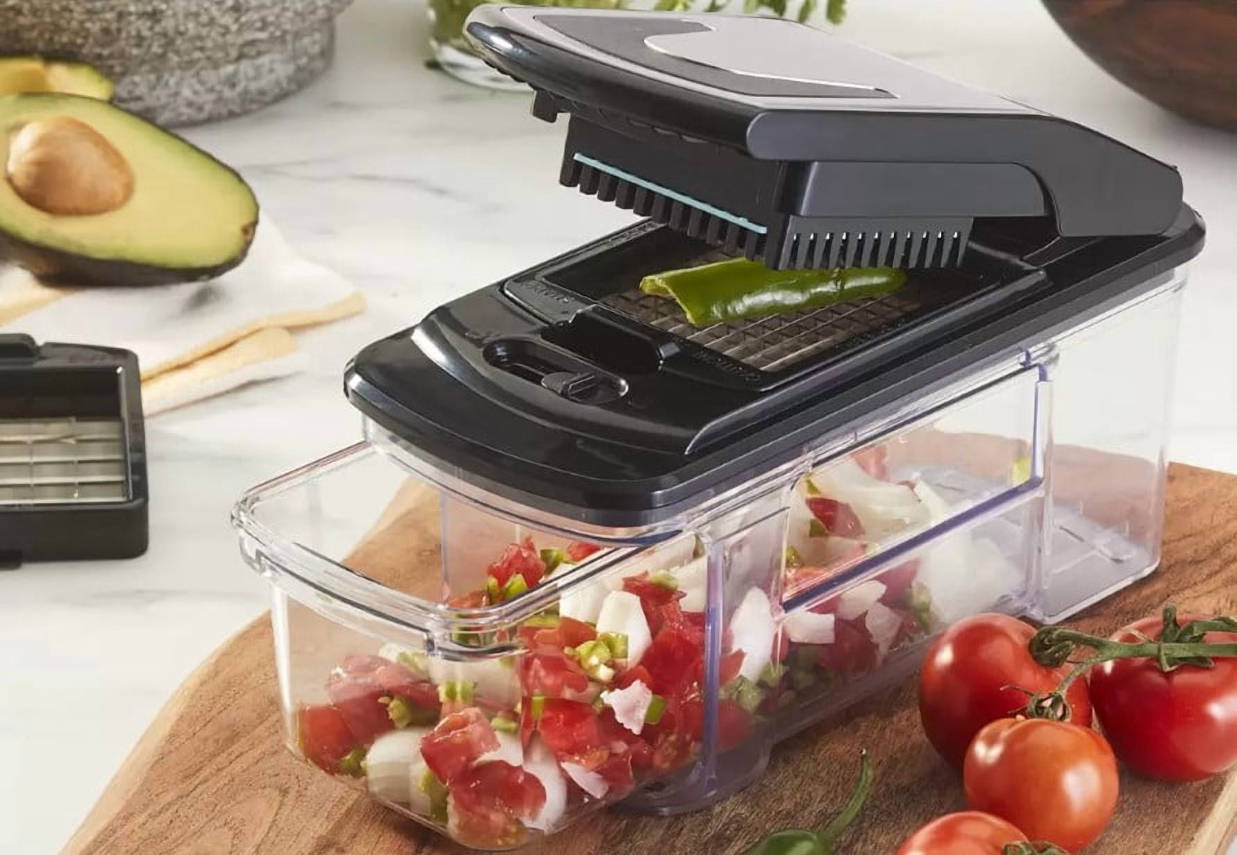 Miu Vegetable Chopper w/ 2 Interchangeable Dicer Blades, New in
