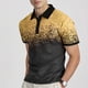 thumbnail image 1 of Blusa y camisa de manga corta con cuello vuelto para hombre, informal, holgada, a la moda, con botones, de poliéster, 1 of 5