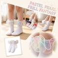 thumbnail image 6 of Abcomgle Girls Ruffle Socks 10-12 Years Old, Big Ruffle Socks | Girls Princess Eyelet Lace Sock, Comfortable Cotton Frilly Sock for Daily Wear Multicolor, 6 of 6