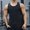 Black, variant on ZZwxWA Knitted Tank Tops for Men Button Down Deep V Neck Casual Workout Gym Shirt Holiday