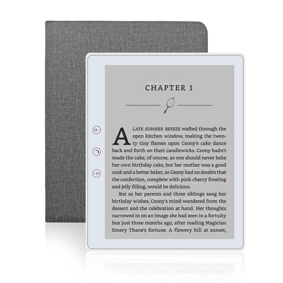 Veidoo 5.8 inch Ebook Reader, HD Touch Screen Carta E-Ink Technology, 32GB ROM(TF Card Expansion to 64G), WiFi, Long Endurance, Android E-Reader with Cover(Gray)