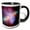 Black/White, variant on 3drose, Galaxy and Nebula - Messier Spiral Galaxy, 15oz Mug