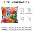 thumbnail image 6 of COMIO Outdoor Decorative Throw Pillow Cover, Patio Flower Pillow Cushion Cases for Couch, Sofa, Bed (Insert) – 2Packs White, 6 of 6