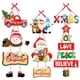thumbnail image 2 of Colgador de puerta navideño, colgante para fiesta de Año Nuevo, Papá Noel, muñeco de nieve, alce, pancarta de papel, decoración navideña para el hogar, 2 of 5