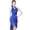 Blue, variant on Glittering Bodycon Stage Dress For Professional Latin Dance Performances