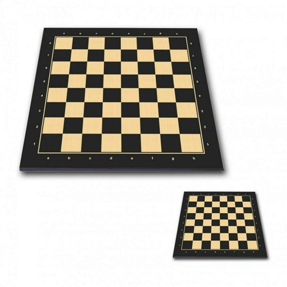 Échecs et Jeux Boutique Muba Tournoi Professionnel Échiquier 5P Noir - - 2 Pouces / 50 mm Terrain - Taille 20 Pouces