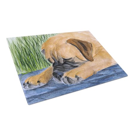 

Caroline s Treasures Bullmastiff Glass Cutting Board Large