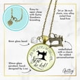thumbnail image 5 of She Believed SEW Seamstress Necklace Bronze Metal Gutsy Goodness Adult Female Jewelry Gift, 5 of 8
