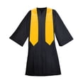thumbnail image 2 of TOPTIE Unisex Adult Plain Graduation Stole 58" Long, Gold, 2 of 3