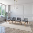 thumbnail image 4 of Juego de Comedor de Madera con 6 Sillas Tapizadas para 6 Personas, Mesa y Sillas para Comedor y Cocina, Midtown Concept Lisboa, Roble y Gris Oscuro, 4 of 5