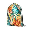 thumbnail image 2 of XMXT Waterproof Gym Bag, Lush Foliage Graffiti Drawstring Backpack for Men, m, 2 of 8