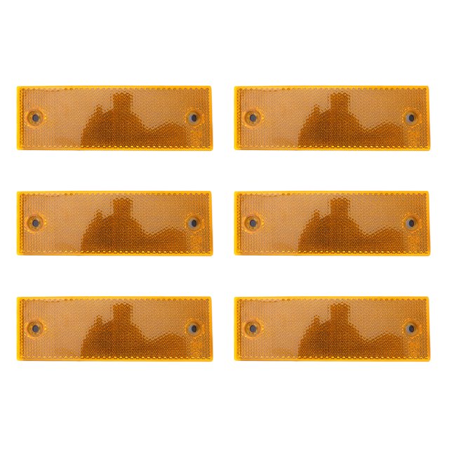 Shisuyan Bandes Réfléchissantes Auto Réflecteurs à Coller 6 Pcs 5.7X1.8X0.2In